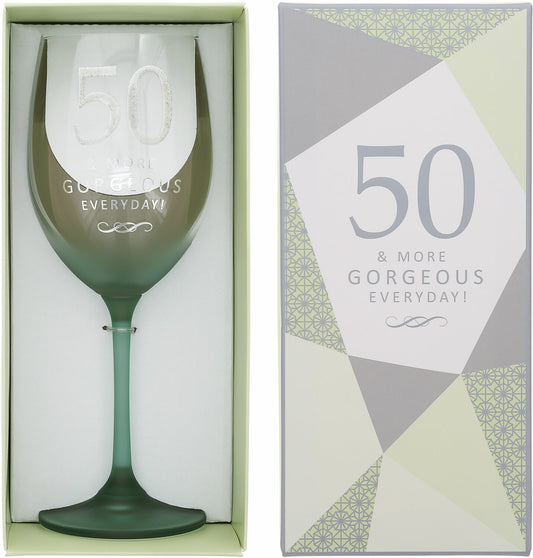 50 - Gift Boxed 19 oz Crystal Wine Glass