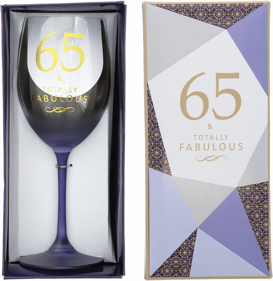 65 - Gift Boxed 19 oz Crystal Wine Glass
