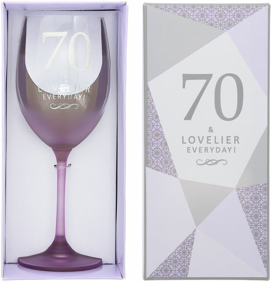 70 - Gift Boxed 19 oz Crystal Wine Glass