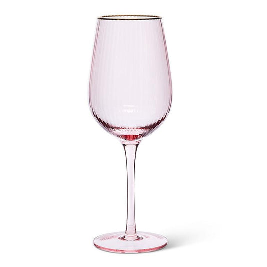 Blush Pink Wine Glass