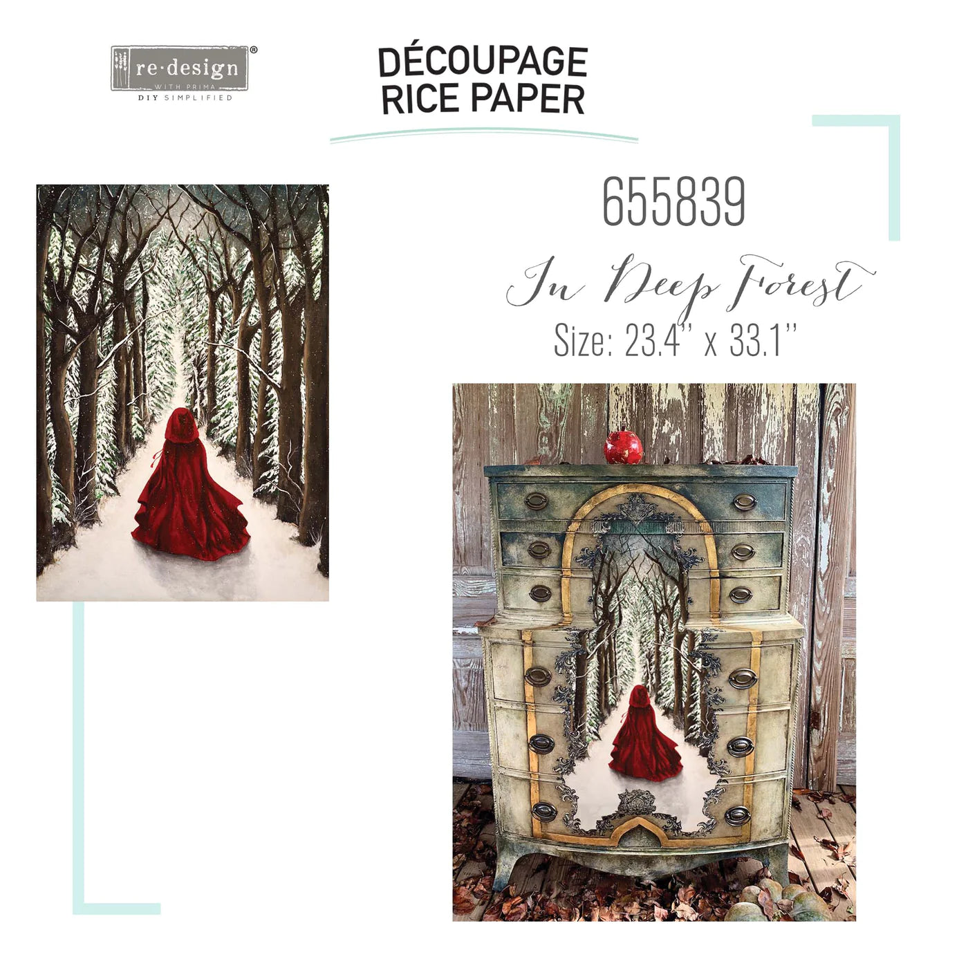 In Deep Forest -Redesign Decoupage Decor Rice Paper A1