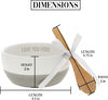 Love You Food - 4.5" Ceramic Bowl with Bamboo Spoon