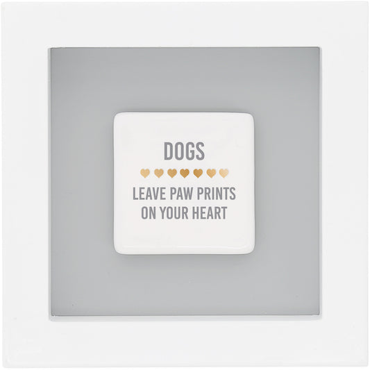 Dog Pawprints Plaque