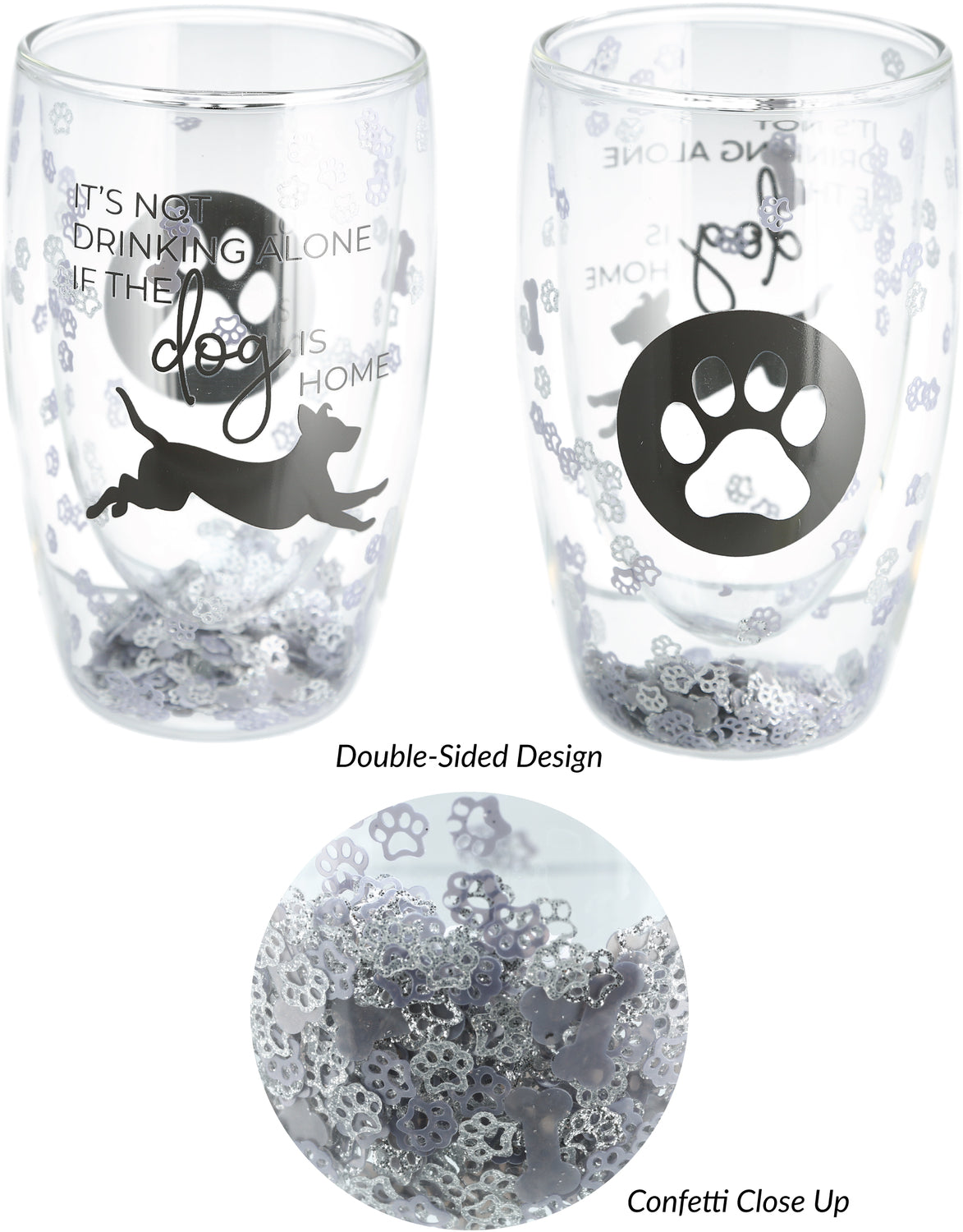 Dog Home - 14 oz Double Walled Glass