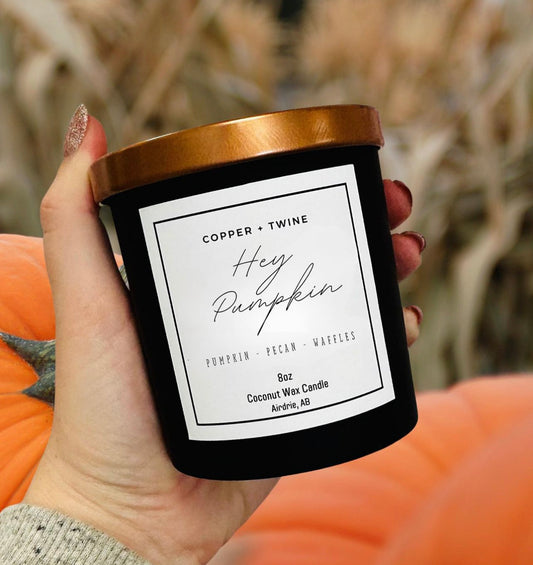 "Hey Pumpkin"- Coconut Wax Candle