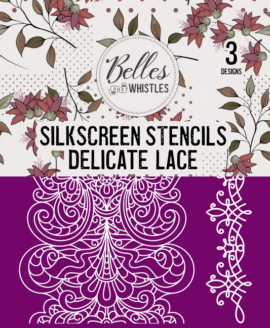 DBP Silkscreen Stencil Delicate Lace