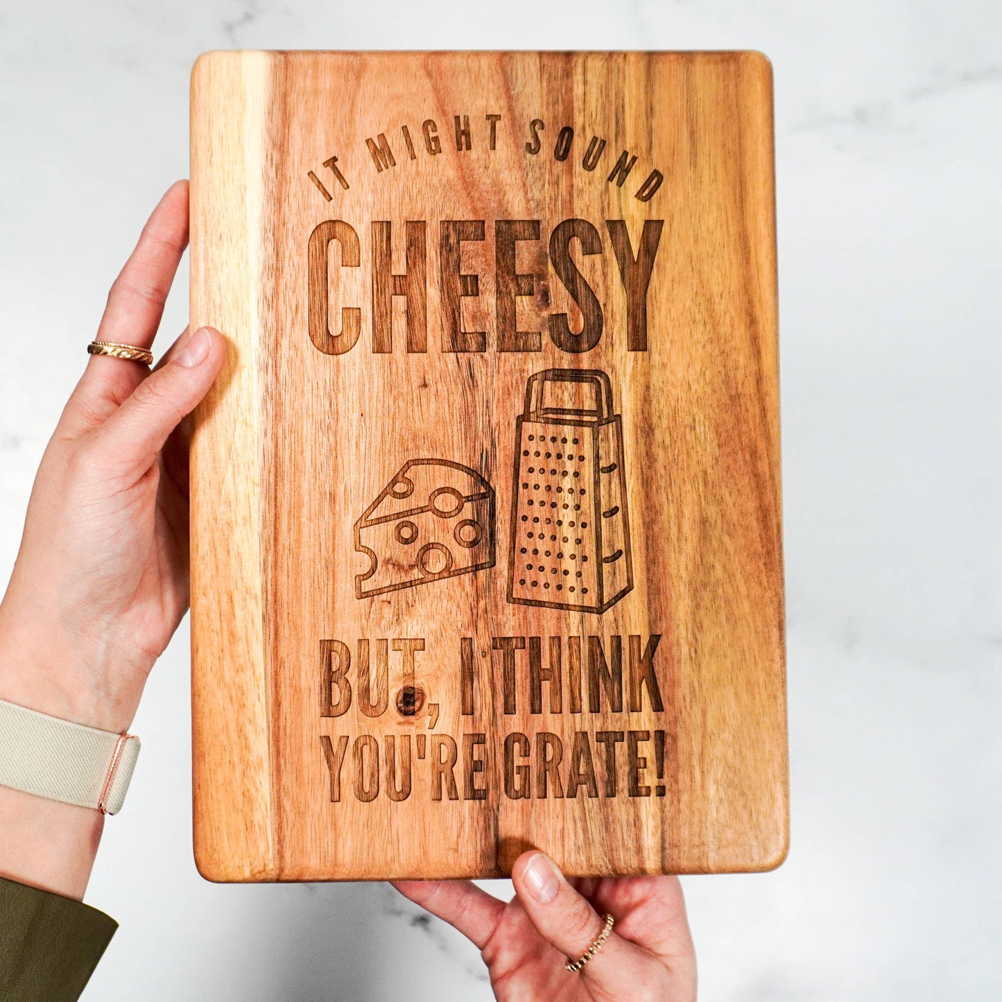 Engraved Wood Board - I think you're grate