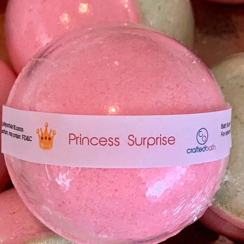 Fairy Tale Princess ring surprise toy bath bomb