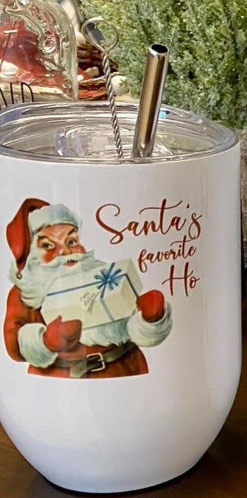 Santa's Ho Thermal Wine Tumbler