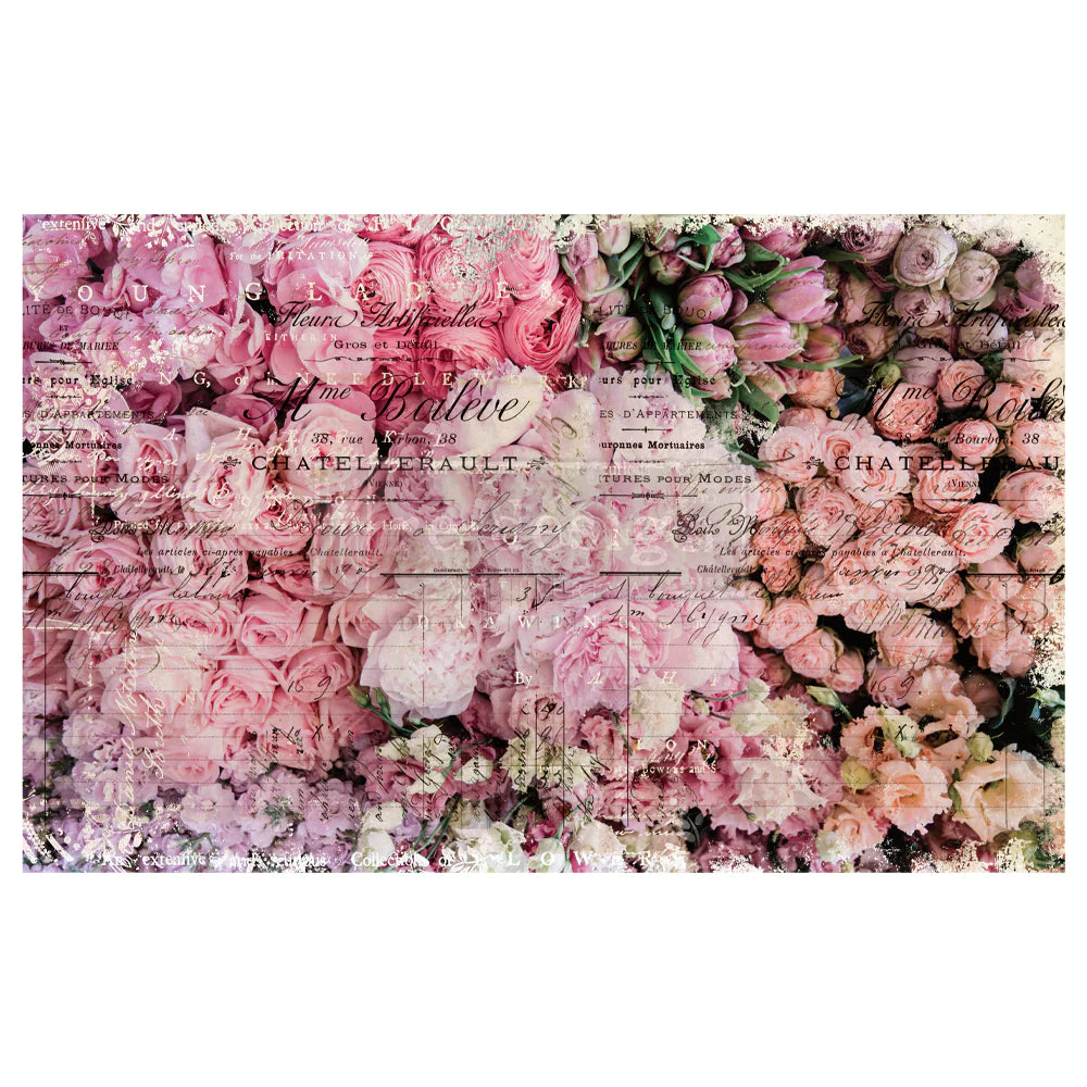 Flower Market Decoupage Tissue
