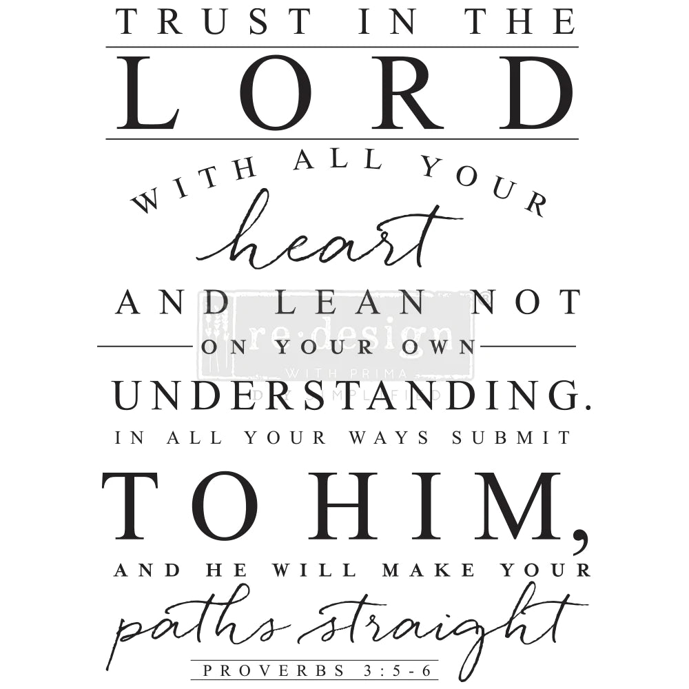 Trust in the Lord Transfer