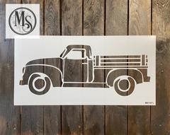Vintage Truck Stencil - Muddaritaville Studio