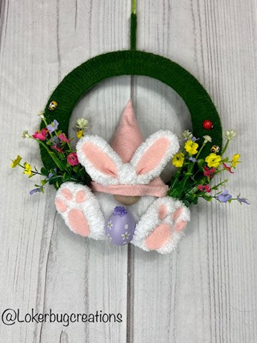 Easter bunny Gnome Wreath #45