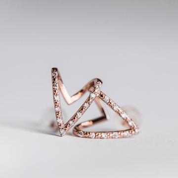 Radiant Wrap Earrings - ROSE GOLD