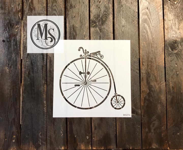 Vintage Bike Stencil - Muddaritaville Studios