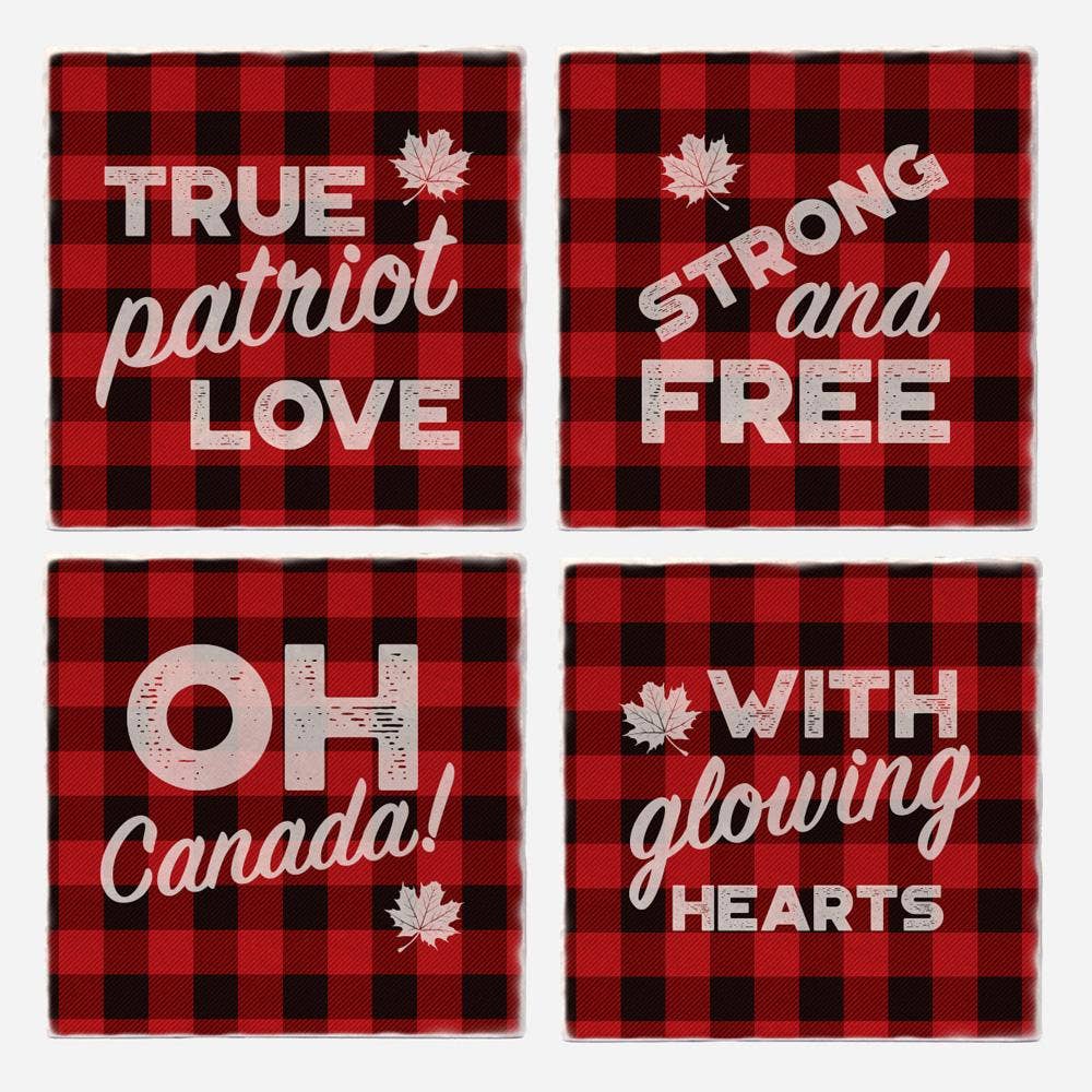 Canadian Flannel Coasters