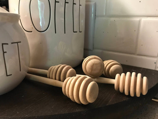 Wooden Honey Dippers