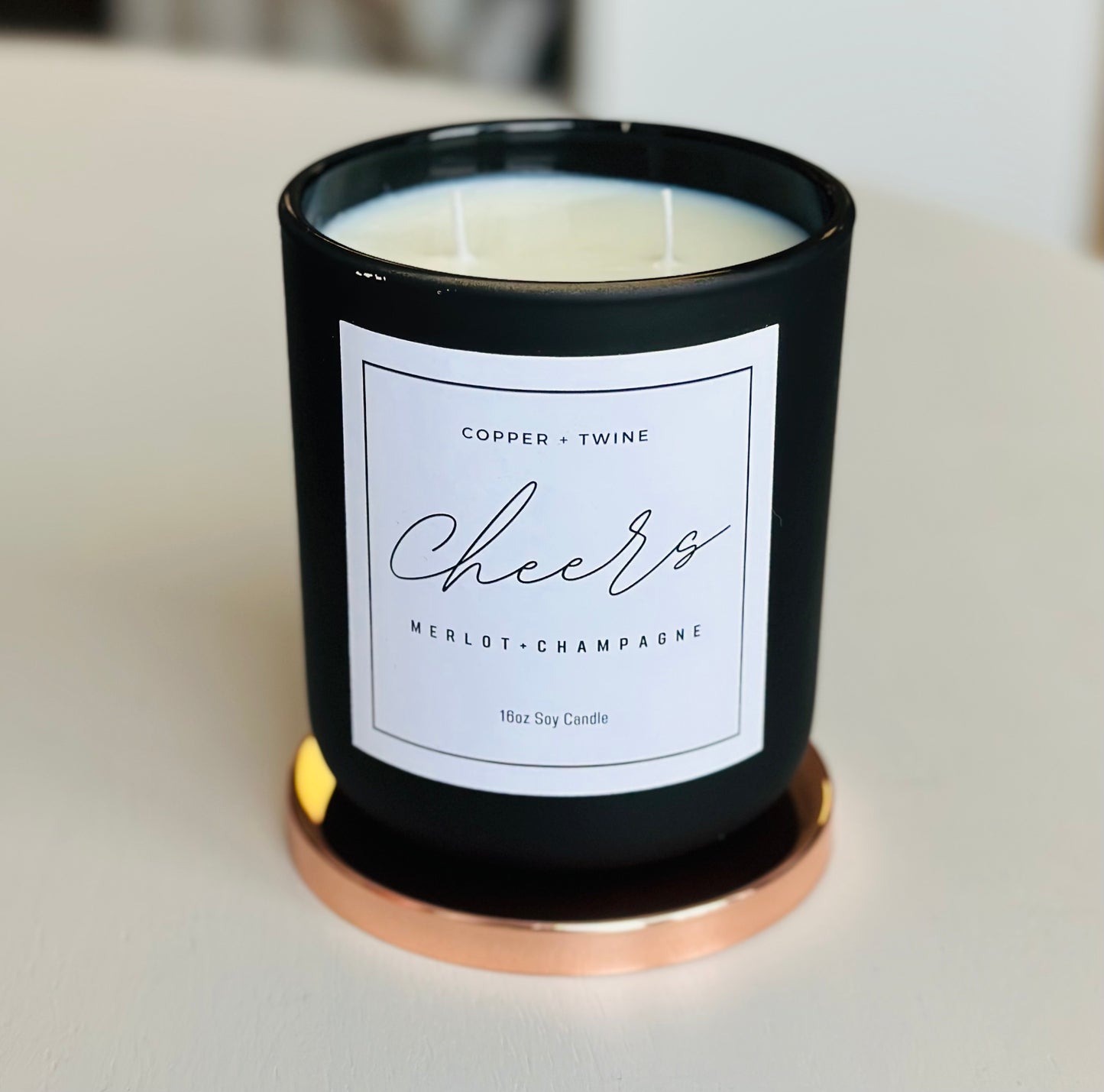 "Cheers" Candle