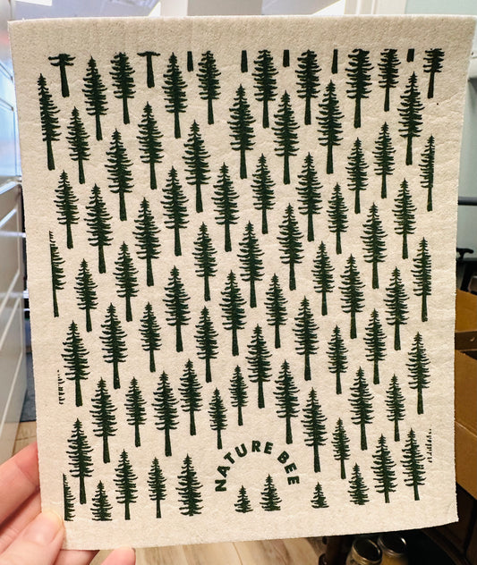 Swedish Dishcloth- Trees