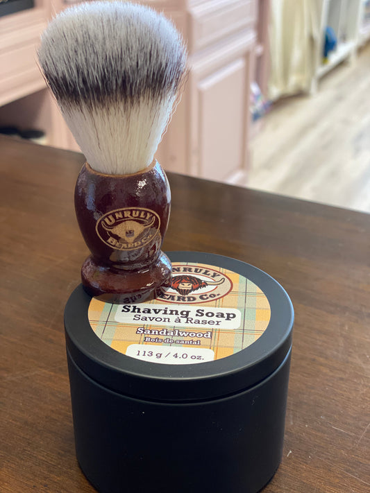 Sandalwood Shave Soap & Brush